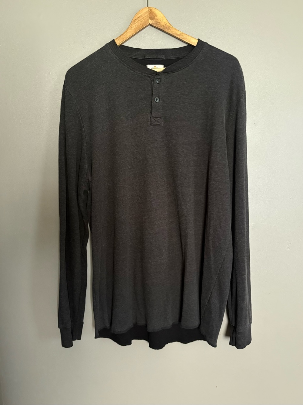 Marine Layer Double Knit Henley Henley Shirt Size XL